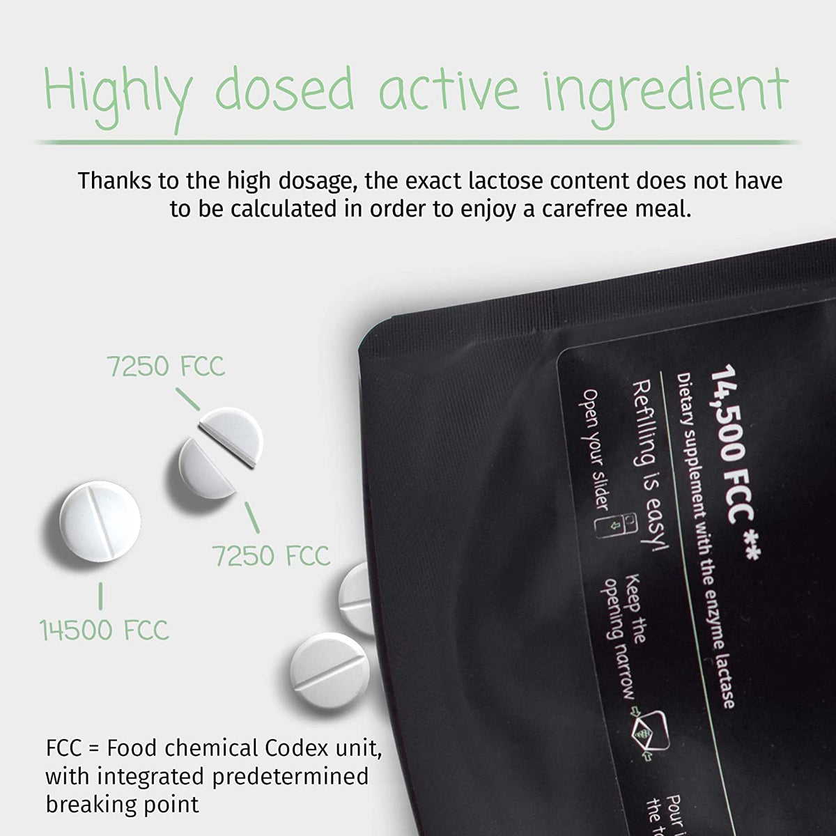 Lactase Pills 14,500 I 45 Pieces W3764