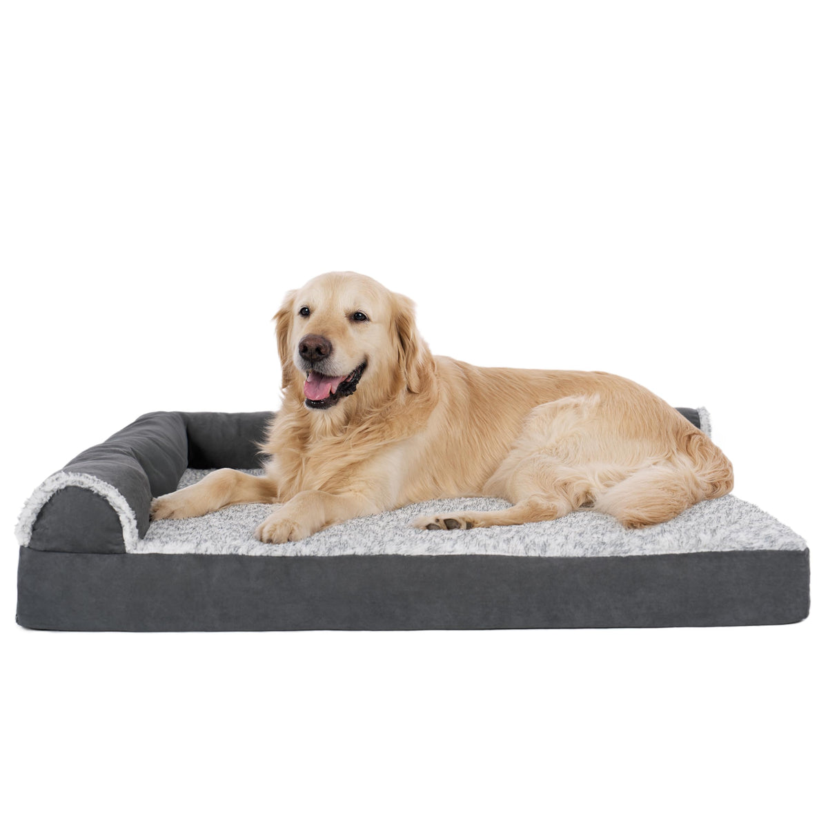 Orthopedic Dog Bed with Removable Bolsters & Washable Cover E517