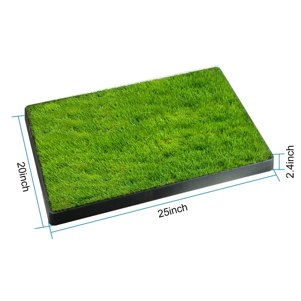 25"x20" Dog Grass Pee Pad with Tray V814670