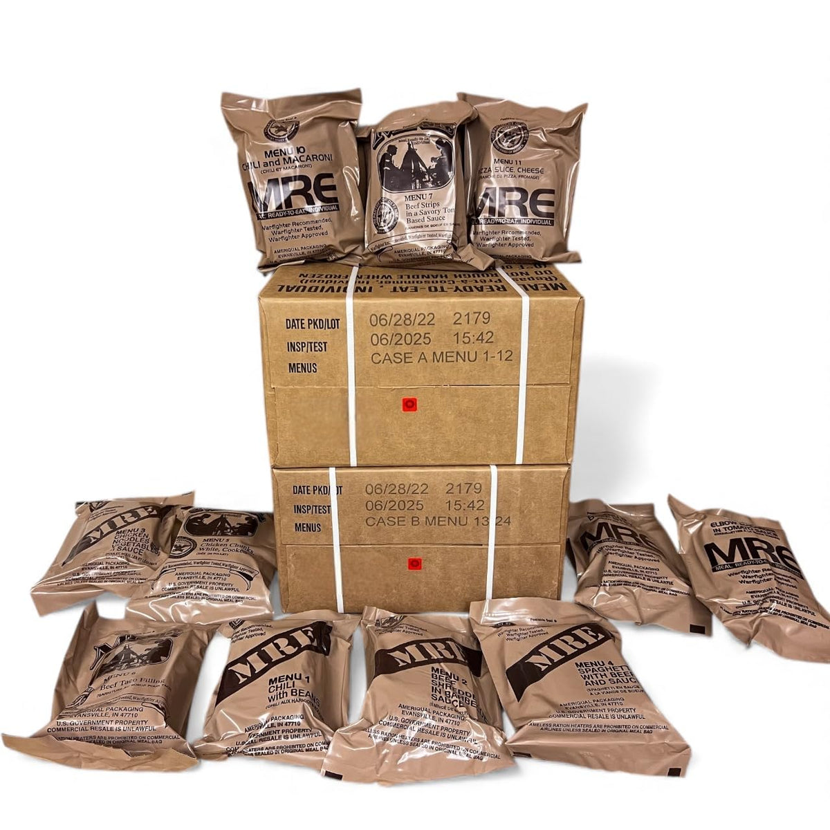 24 Ready to Eat Meals Long Shelf Life Food Supply V1528