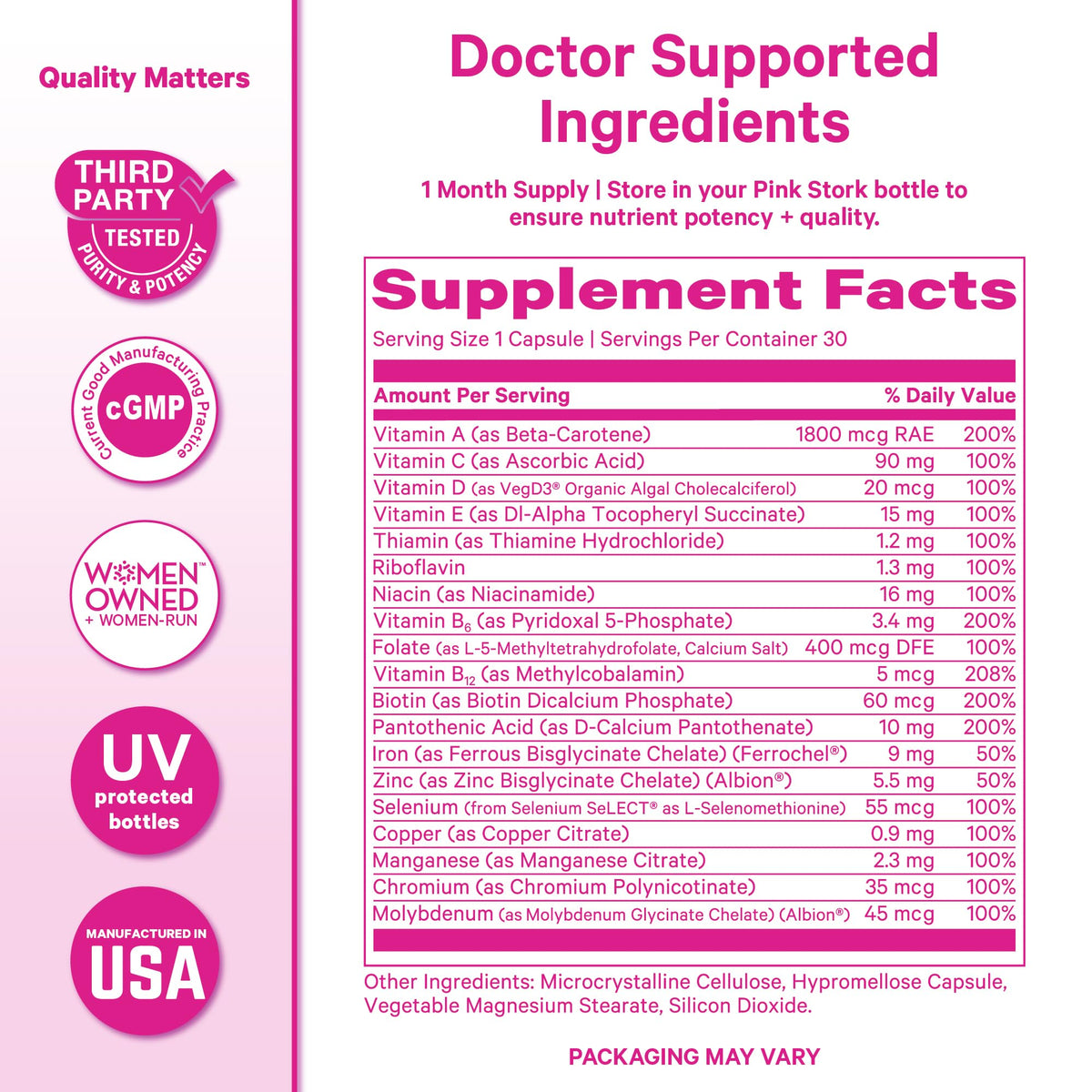 Women's Multivitamin 30 Capsules T66755