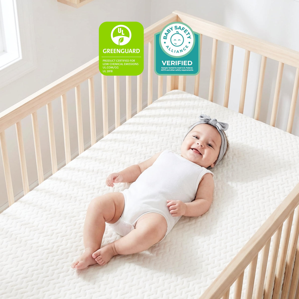 2-in-1 Crib & Toddler Mattress O910