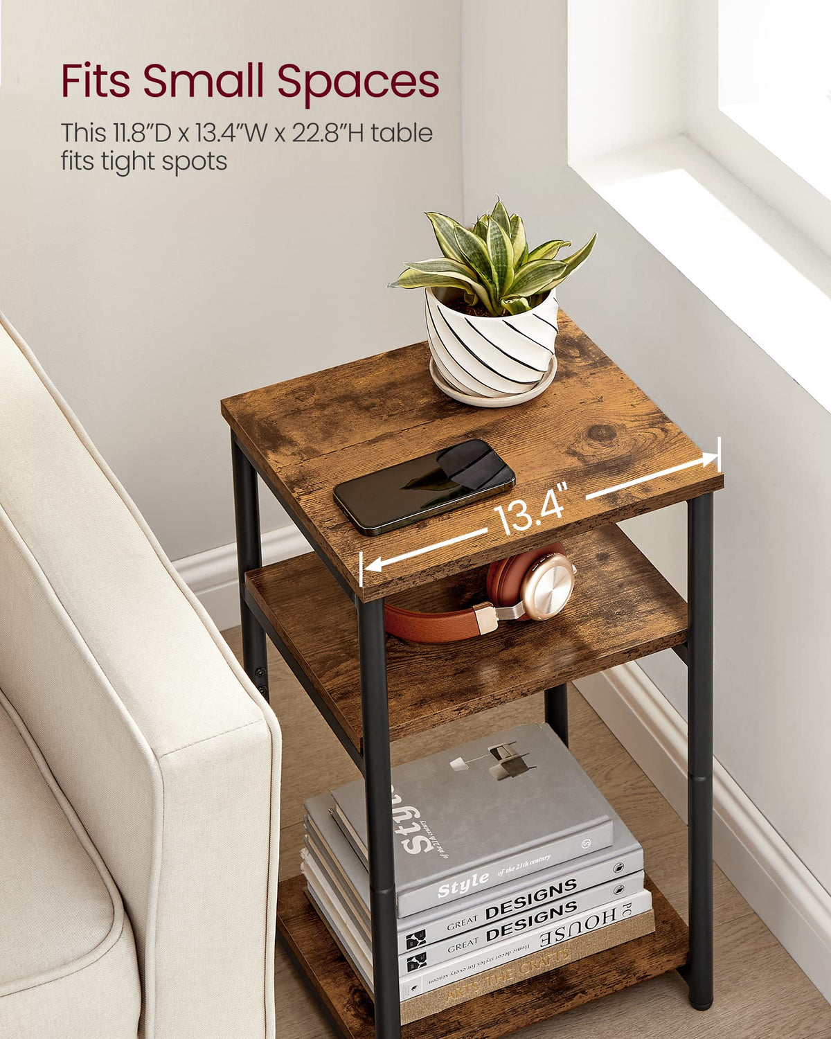 Small Steel Side Table T941601