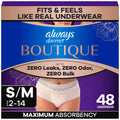 Incontinence and Postpartum Underwear for Women, Maximum Protection, Small/Medium, 48 Count D6031