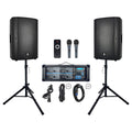 3000W Bluetooth PA Speaker System with 8-Channel Powered Mixer P3758