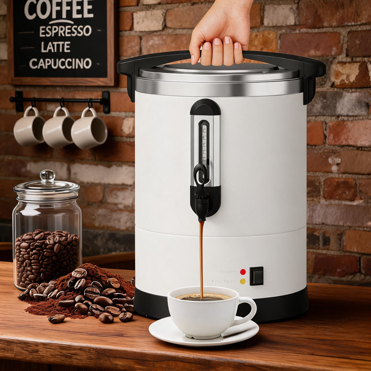 12L Stainless Steel Coffee Urn C8025