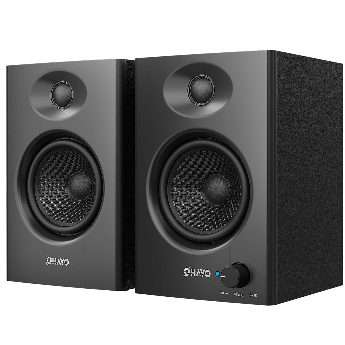 60W Bluetooth 5.3 Stereo 2.0 Computer Speakers 1 Pair Black N754
