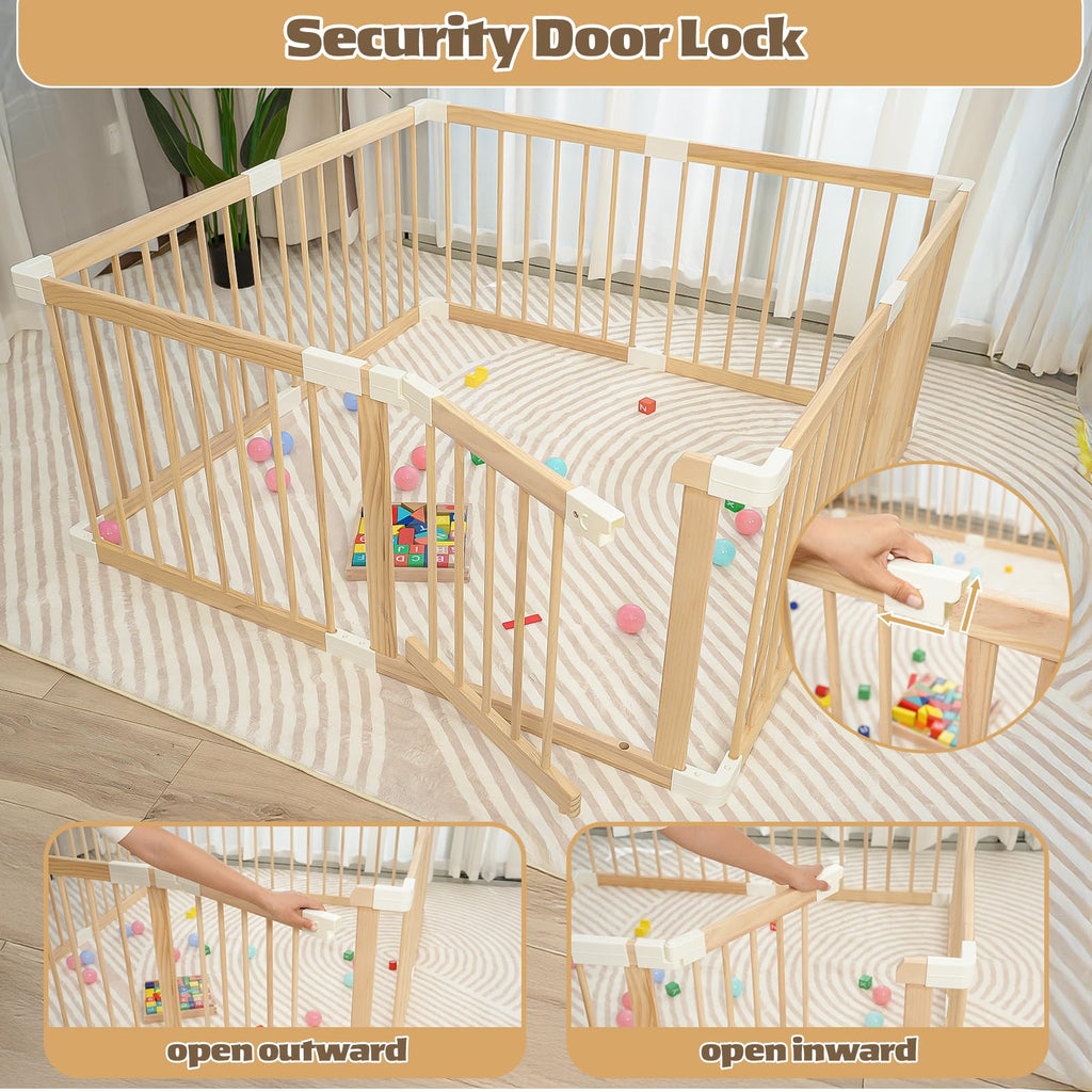 Wooden Baby Playpen 53"x53" P66512