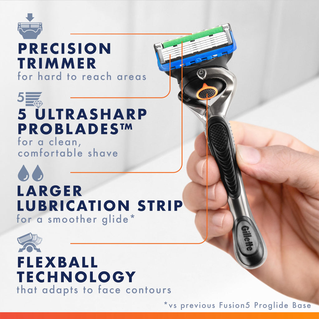 5-Blade Razor Blade Refills with Precision Trimmer, 10 Count M25347