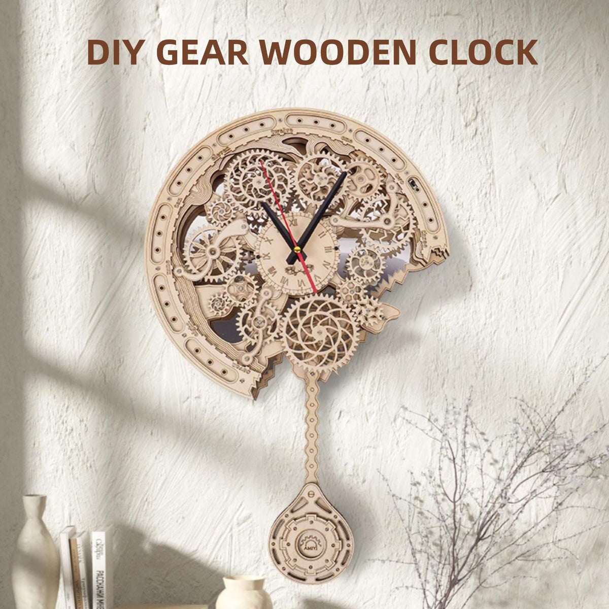 Wooden Puzzle Clock N508305