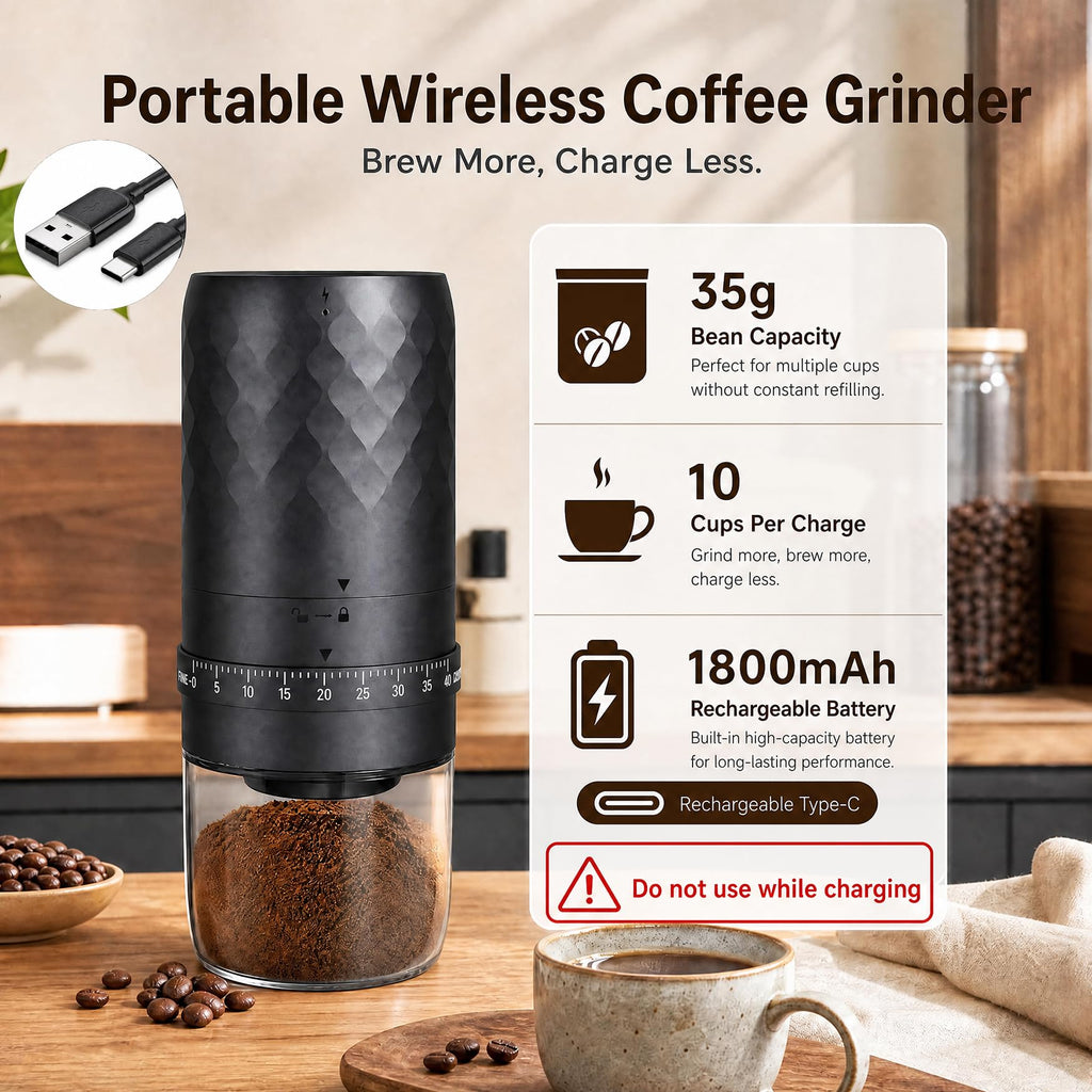 Cordless Burr Coffee Grinder I249