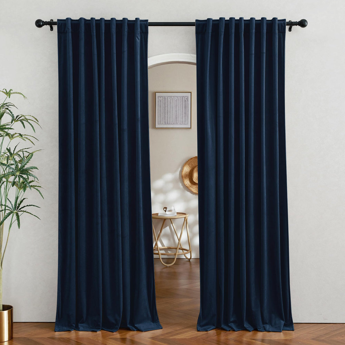 Velvet Curtains 84 inches C6913