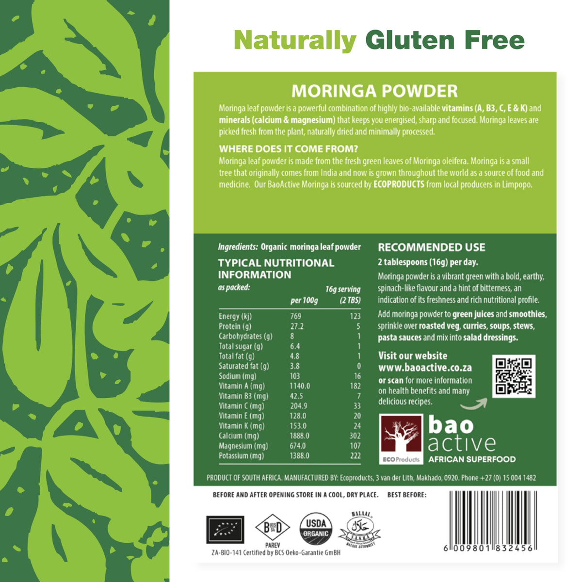 120 Capsules Moringa Capsules E12493
