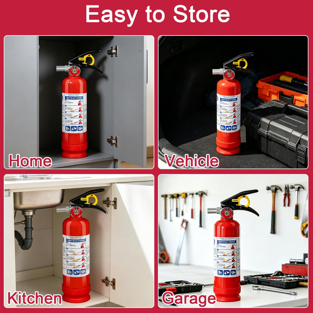 2.5lb Multi-Class Dry Powder Fire Extinguisher B586