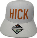 White Snapback Cap with Orange Embroidery H49184