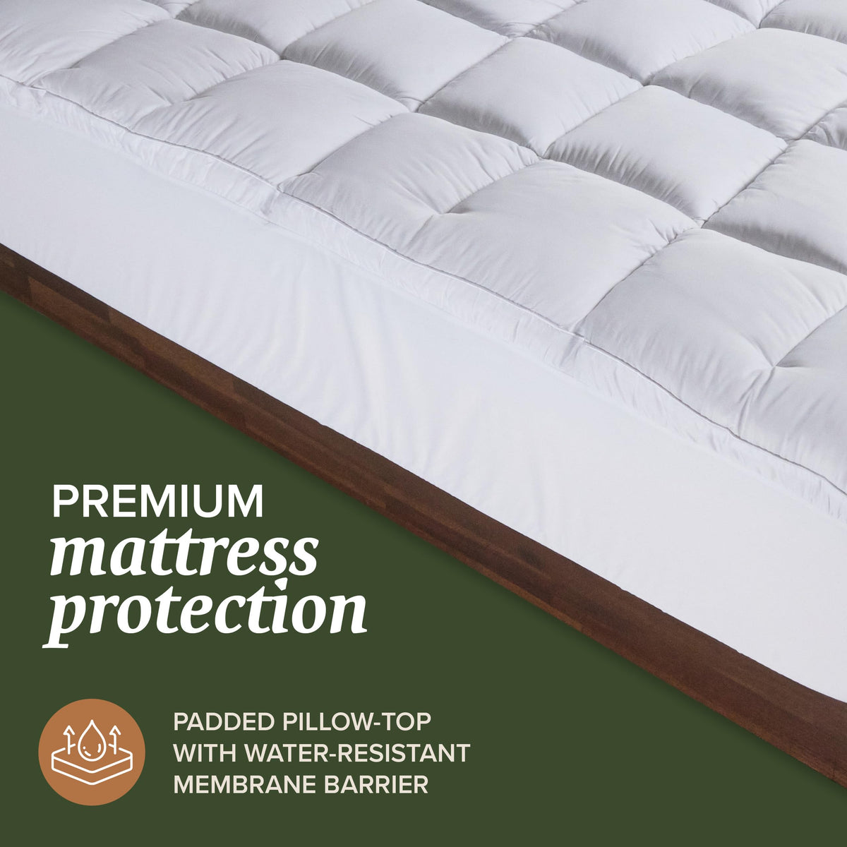 King Size Down Alternative Pillows and Mattress Protector G34257