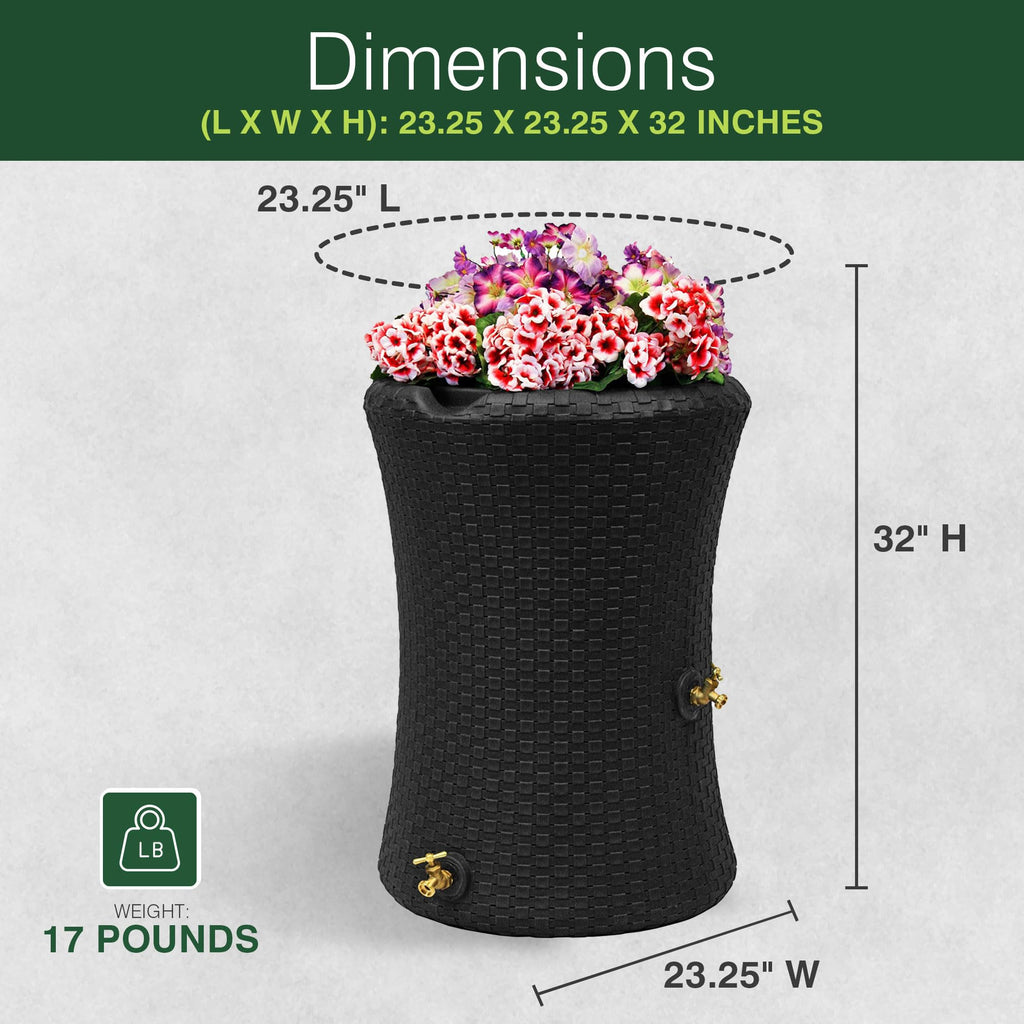 50 Gallon Rain Water Collection Barrel I408