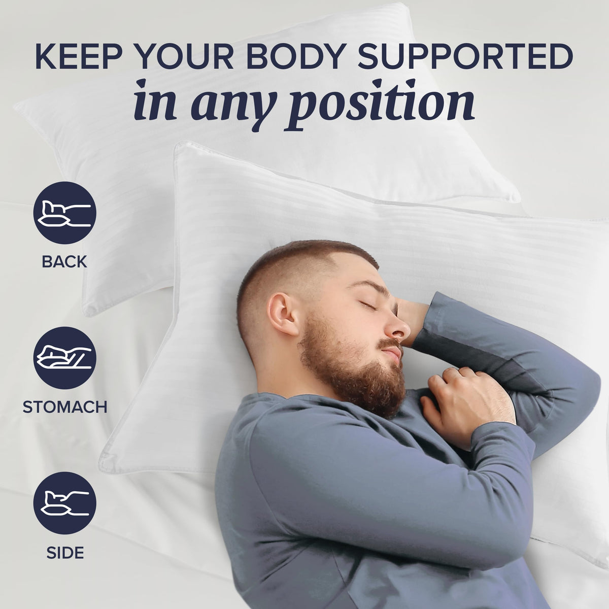 King Size Down Alternative Pillows and Mattress Protector G34257