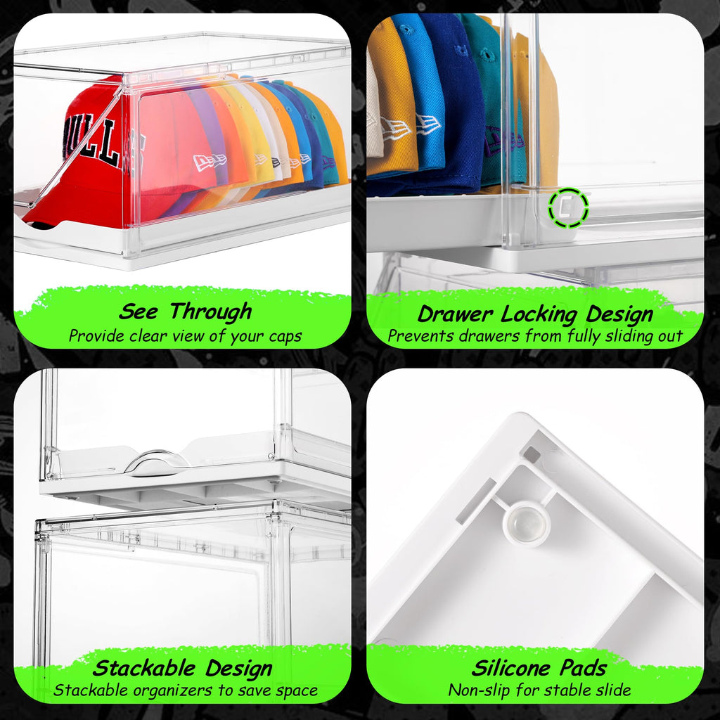 2 Pack Stackable Baseball Caps Organizer B202713