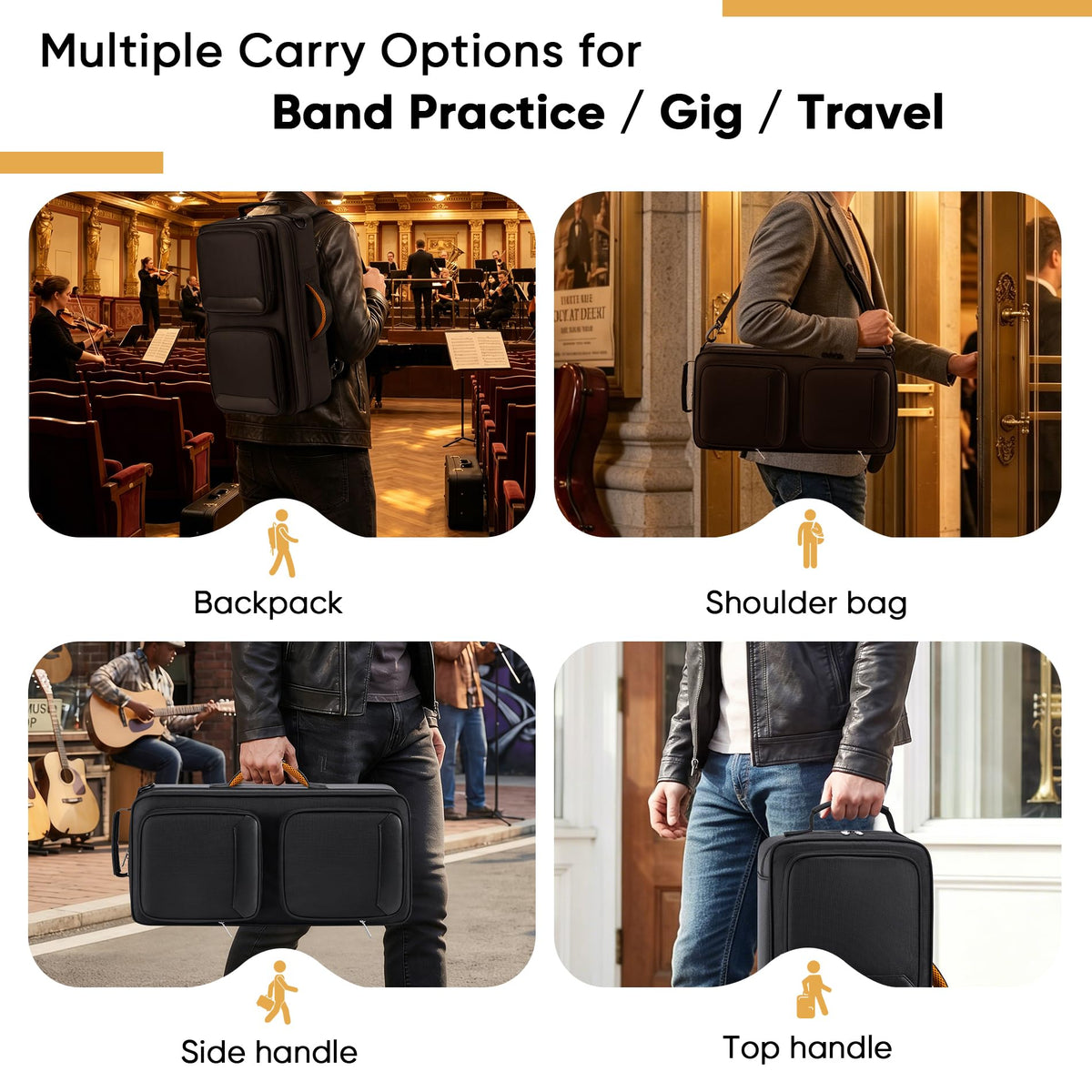 Padded Trumpet Gig Bag with Multi-Pocket A81064