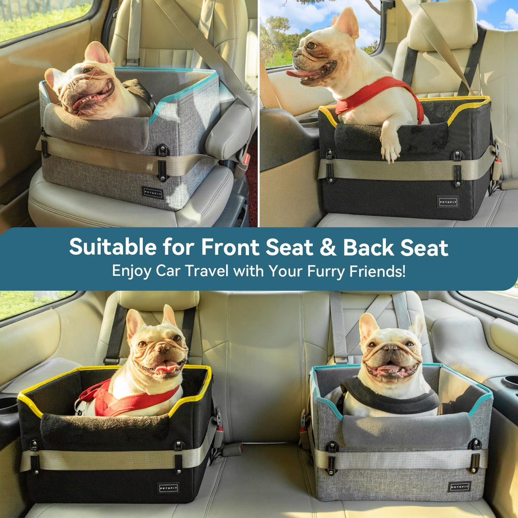 Foldable Dog Booster Car Seat with Safety Tether T1510