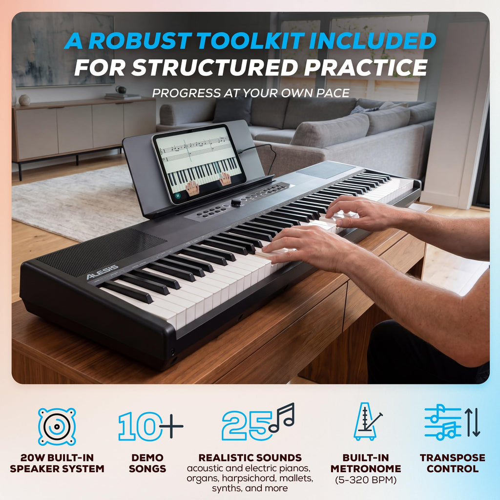 88-Key Weighted Digital Piano with Hammer Action W65508