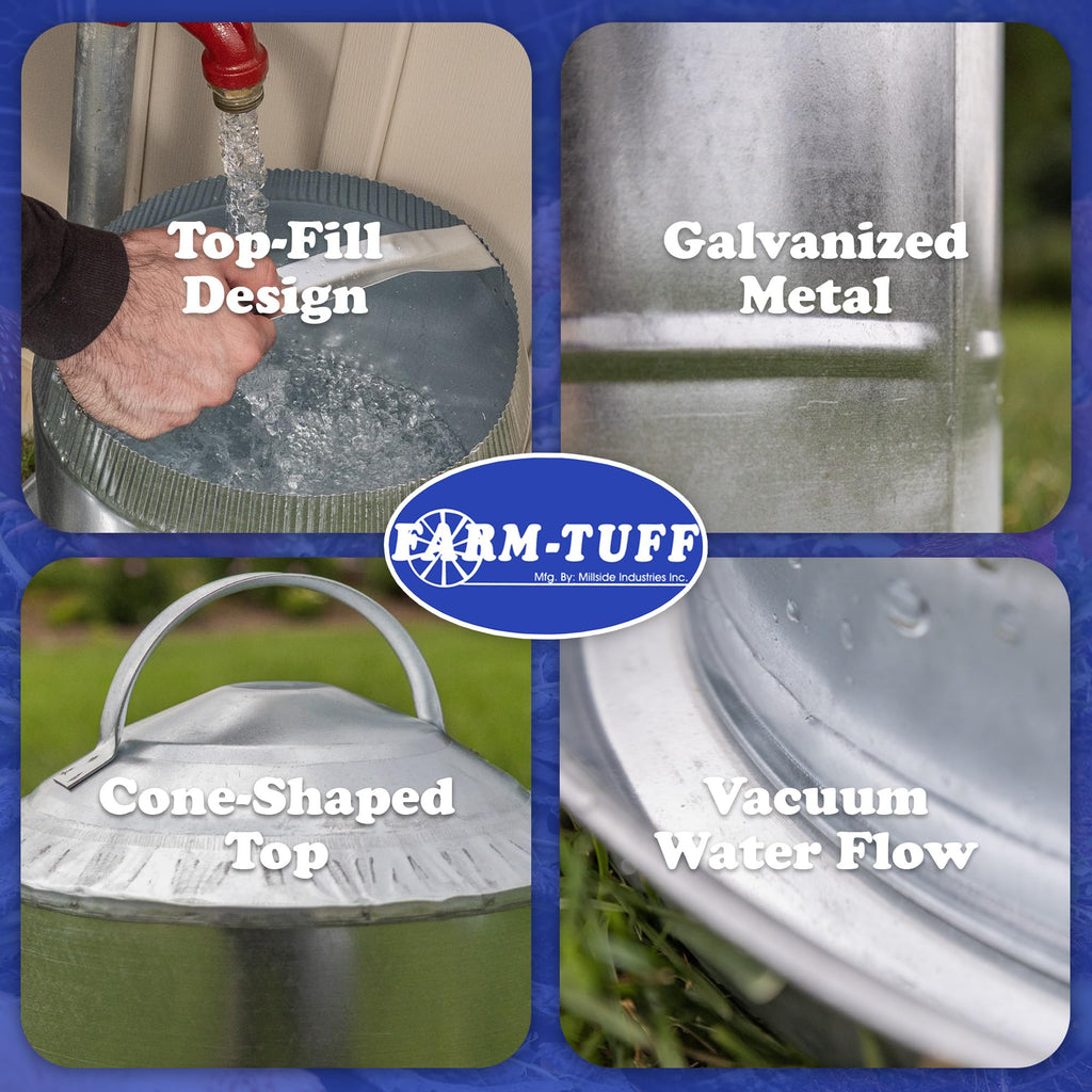 Galvanized 5 Gallon Poultry Waterer B387394