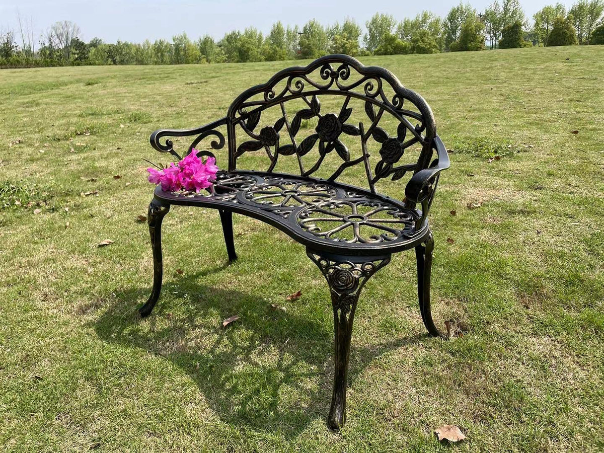 Cast Aluminum Outdoor Bench B625985
