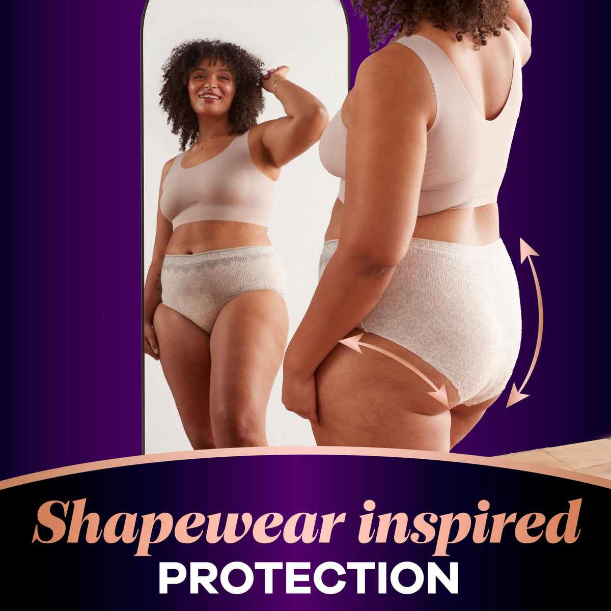 Incontinence and Postpartum Underwear for Women, Maximum Protection, Small/Medium, 48 Count D6031