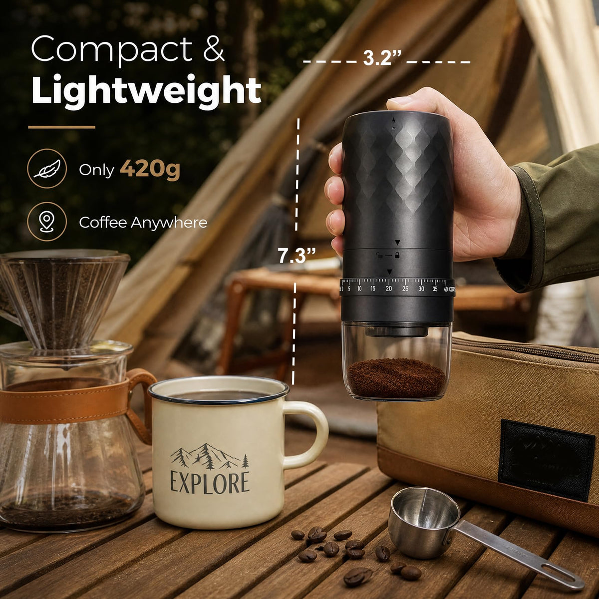Cordless Burr Coffee Grinder I249