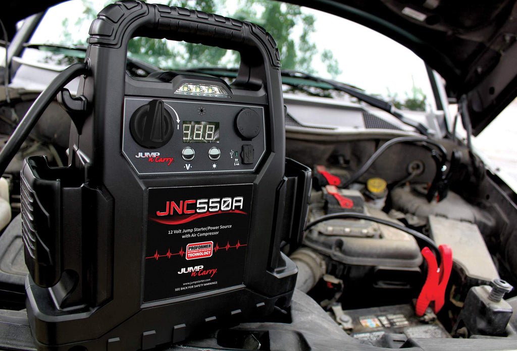 1100 Peak Amp Jump Starter with Air Compressor D161