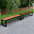 39.4in Cast Iron Outdoor Bench Y984697