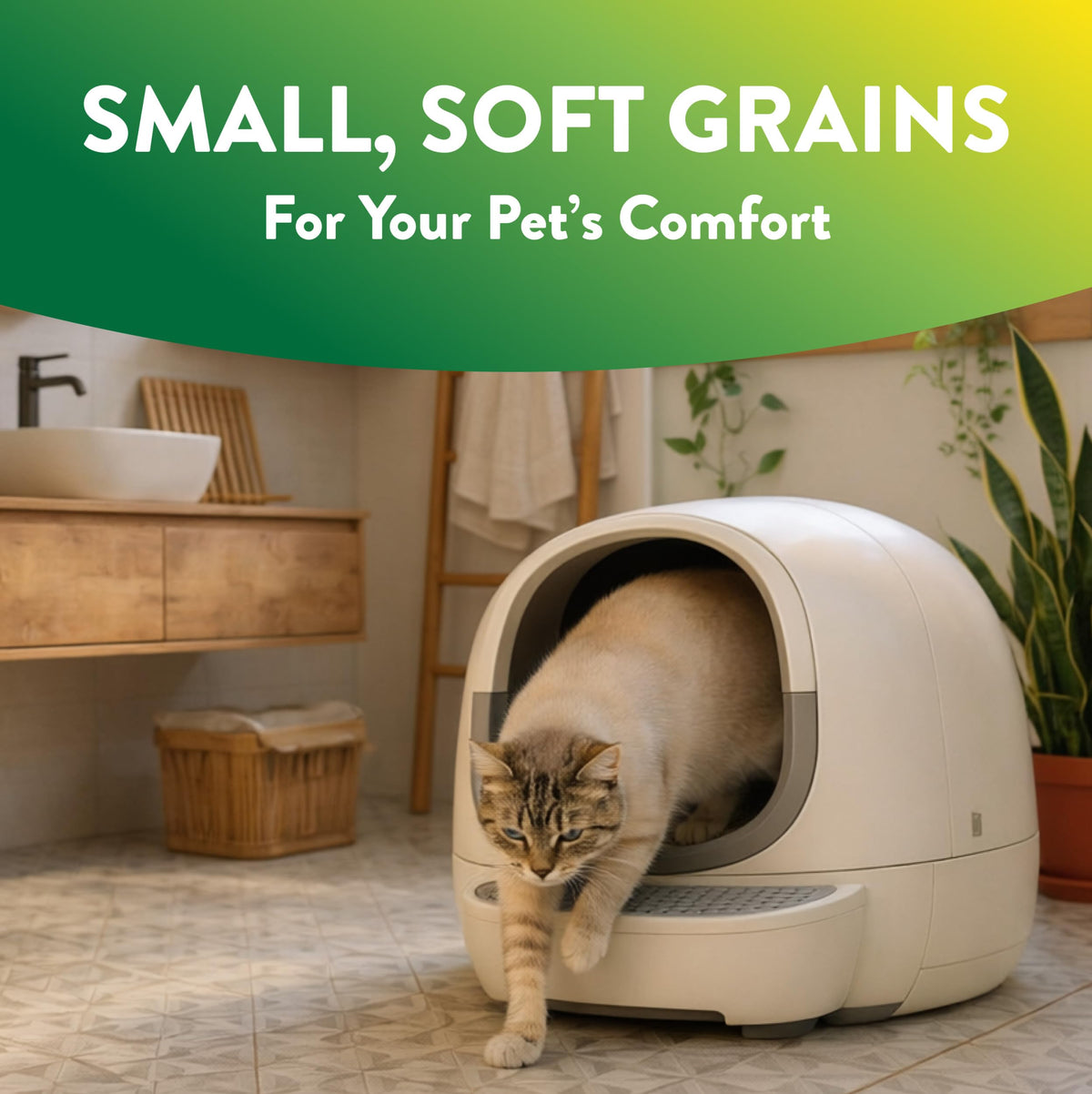 Plant-Based Clumping Cat Litter Unscented 15 Lbs Z77251