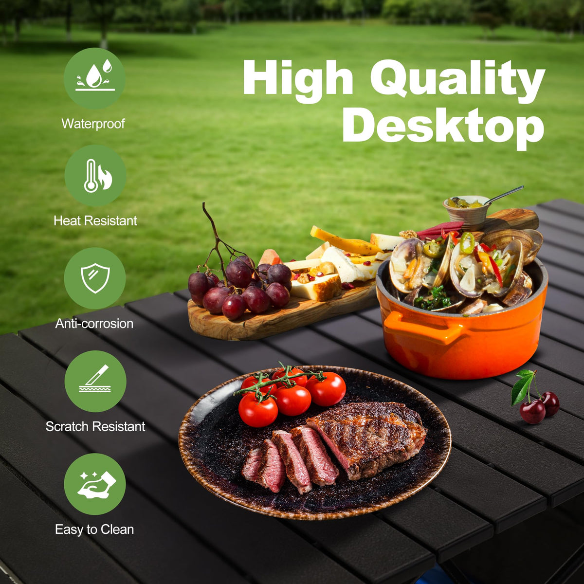 Folding Aluminum Camping Table T28352