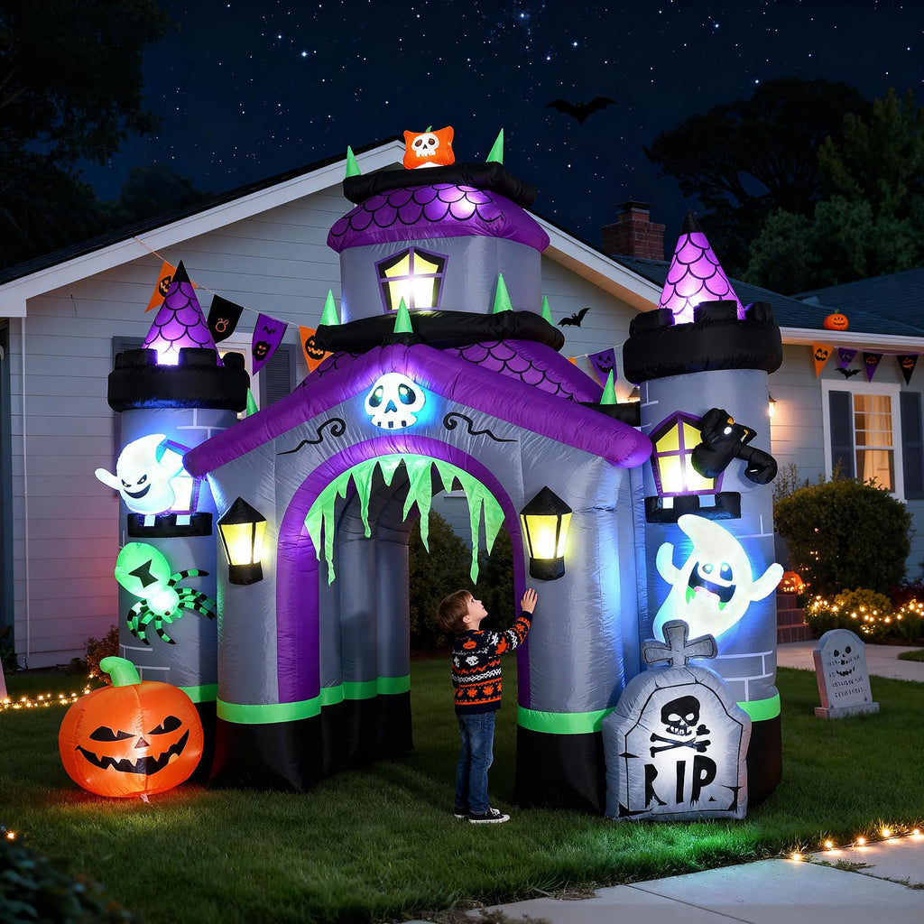 Giant 12.5 FT Halloween Inflatables Archway Outdoor Decorations G8190