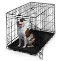 Foldable Wire Metal Dog Crate with Leak-Proof Pan U51513