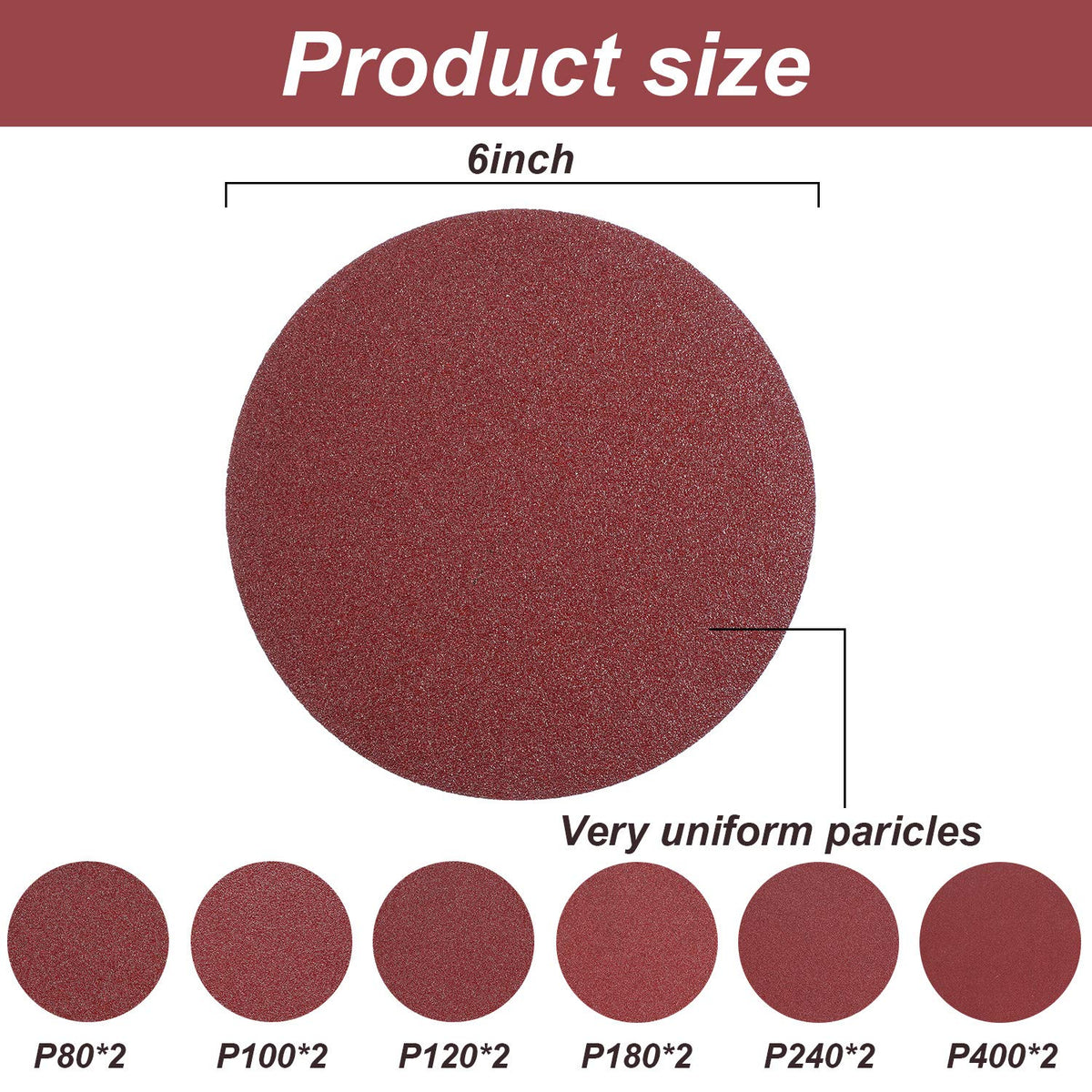 22 Pieces 4 x 36 In Sanding Belts and 6 In Self-Adhesive Discs Set M938