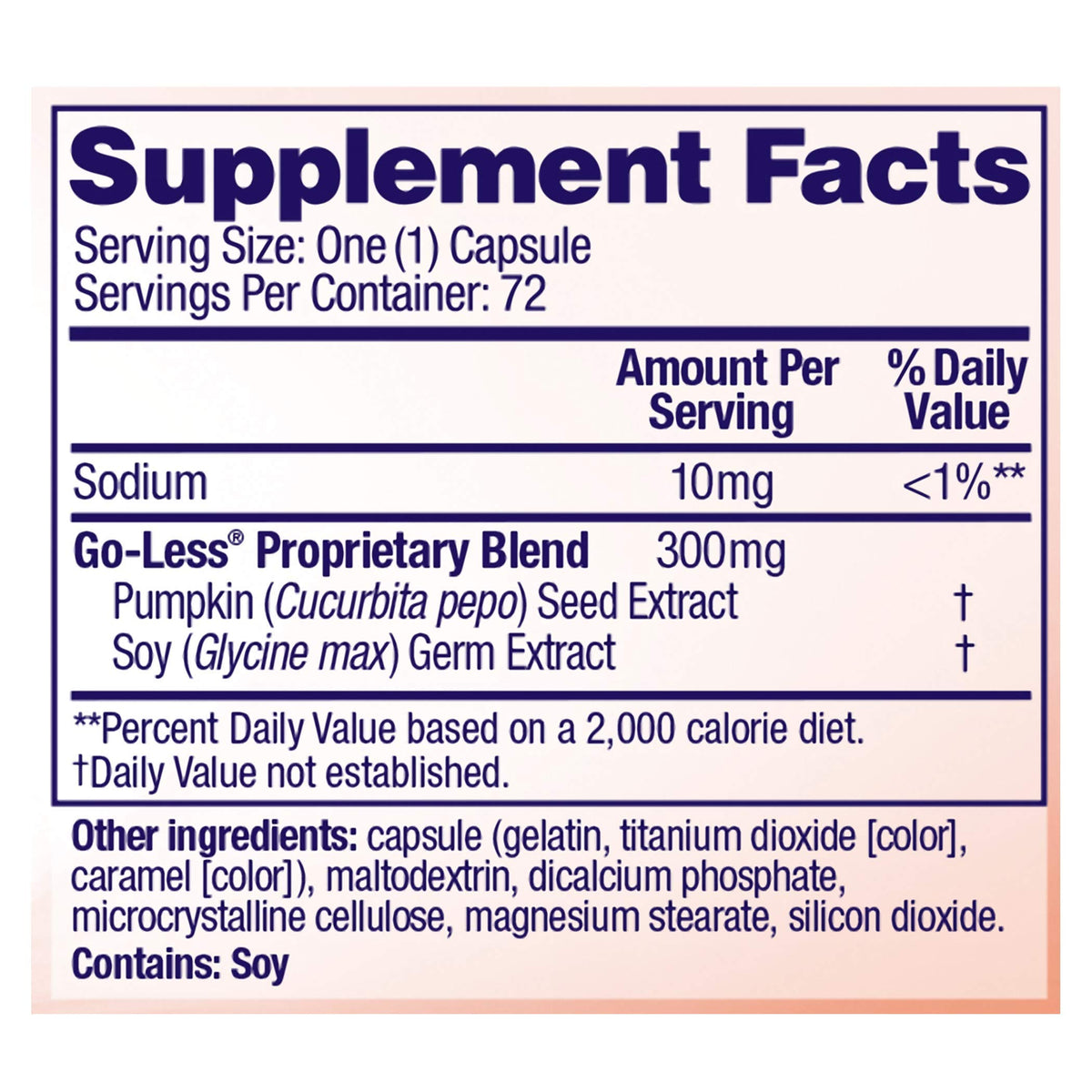 Bladder Control Daily Supplement O41969