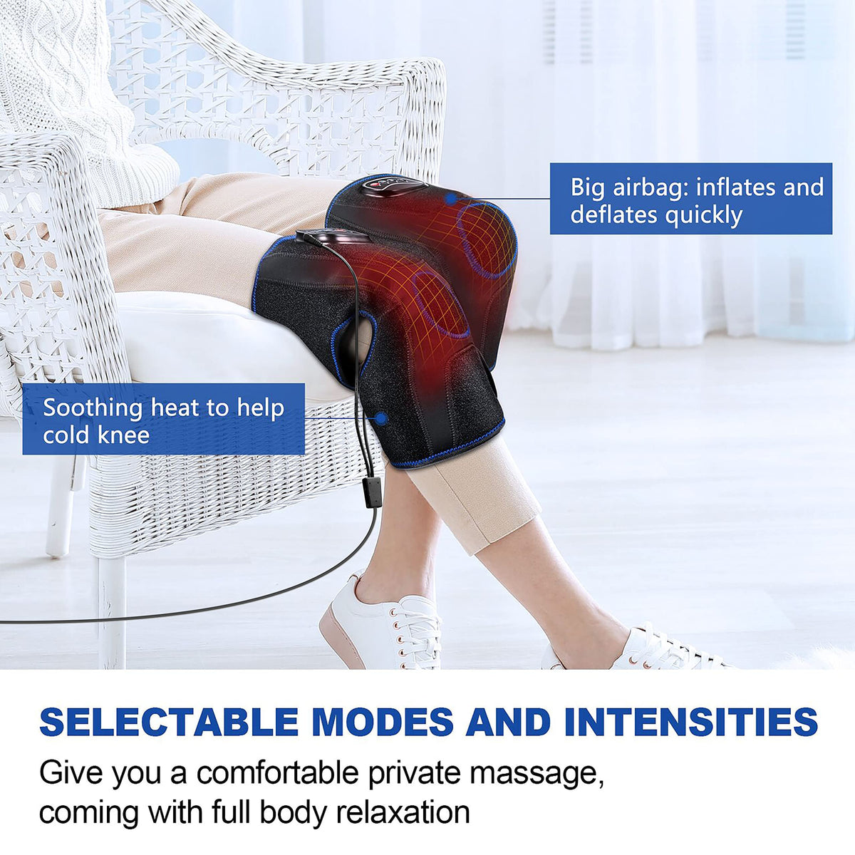 Knee Massager with Heat and Air Compression Q88774