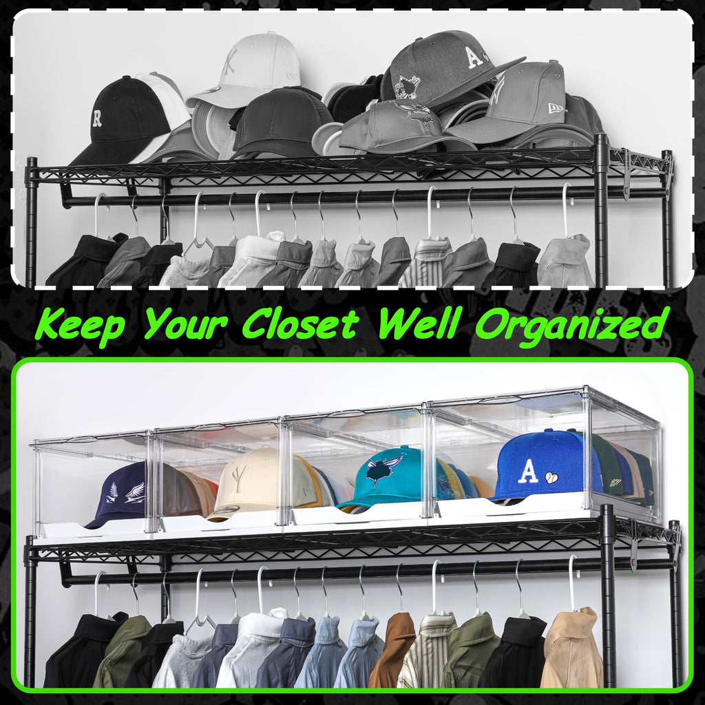 2 Pack Stackable Baseball Caps Organizer B202713