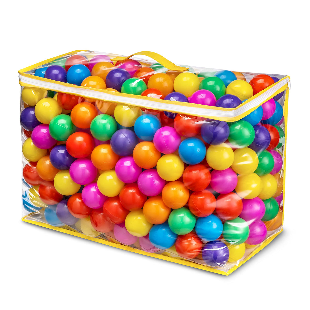 Crush Proof Plastic Ball Pit Balls with Storage Bag K5068