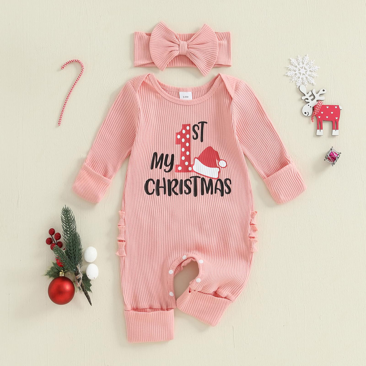 Baby Girl Long Sleeve Romper Jumpsuit G8206