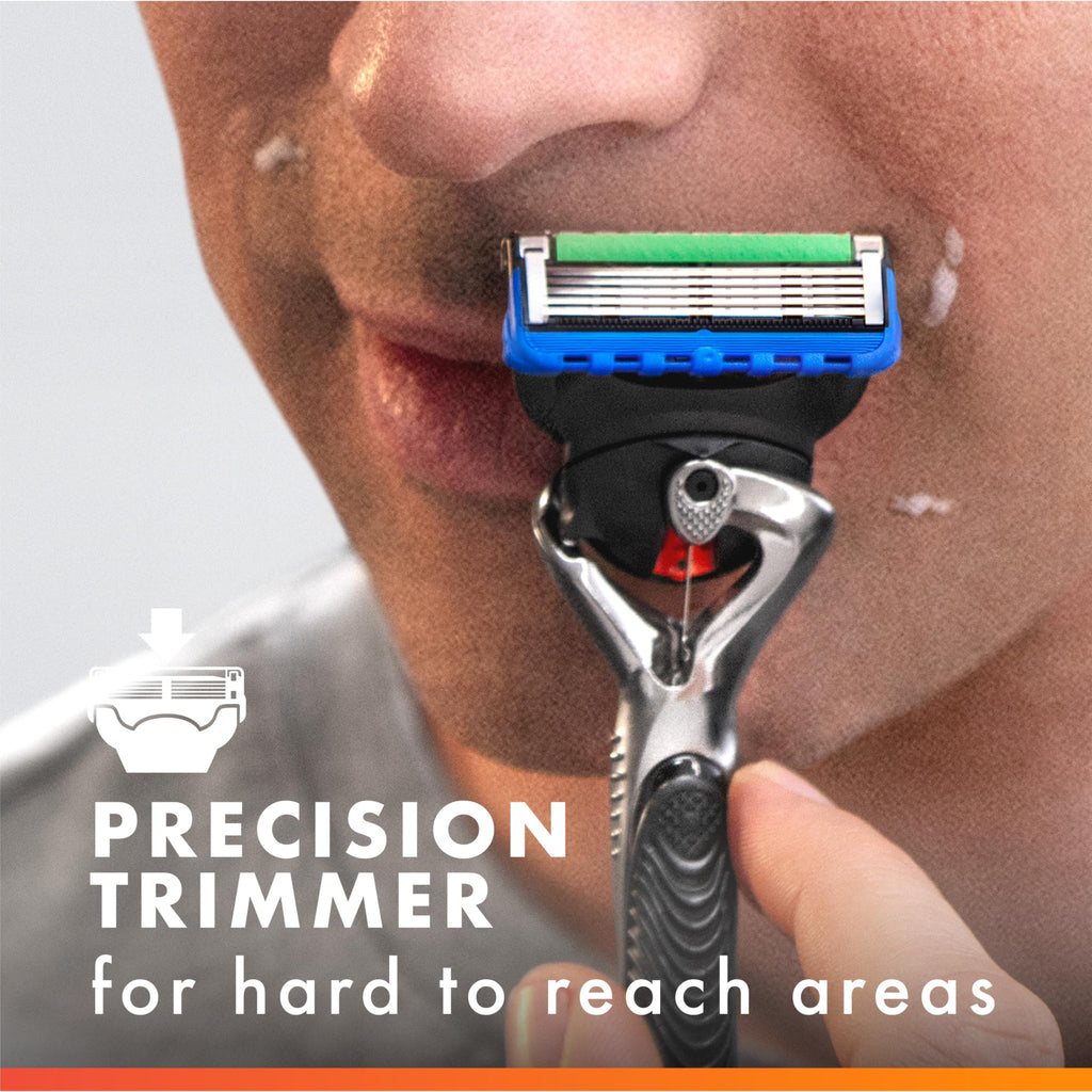 5-Blade Razor Blade Refills with Precision Trimmer, 10 Count M25347