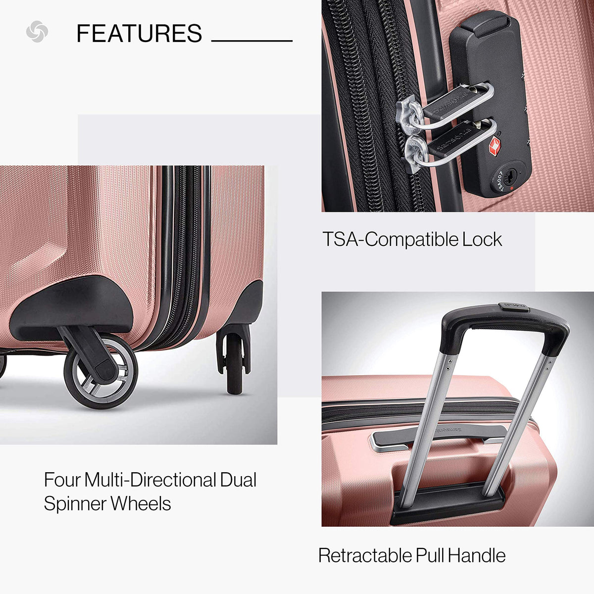 Hardside Carry-On 20-Inch Luggage with Spinners I1922