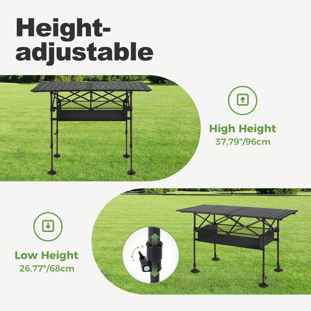 Folding Aluminum Camping Table T28352