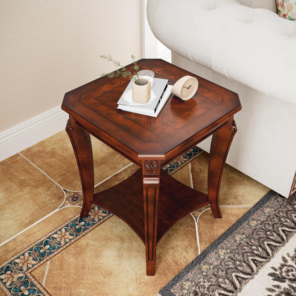 Set of 3 Solid Wood Coffee Table U120849