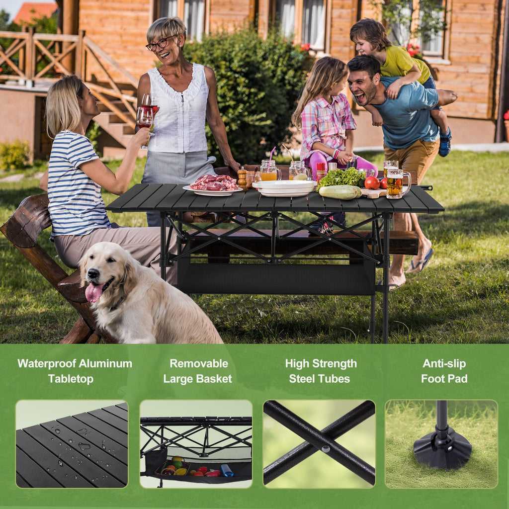 Folding Aluminum Camping Table T28352