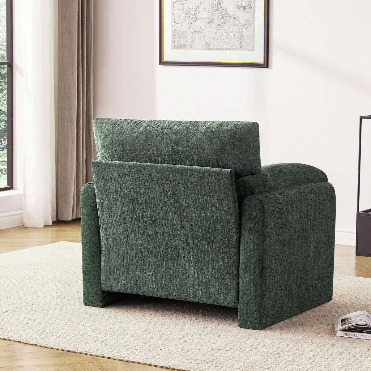 2 Pack Oversized Green Accent Chair E17972