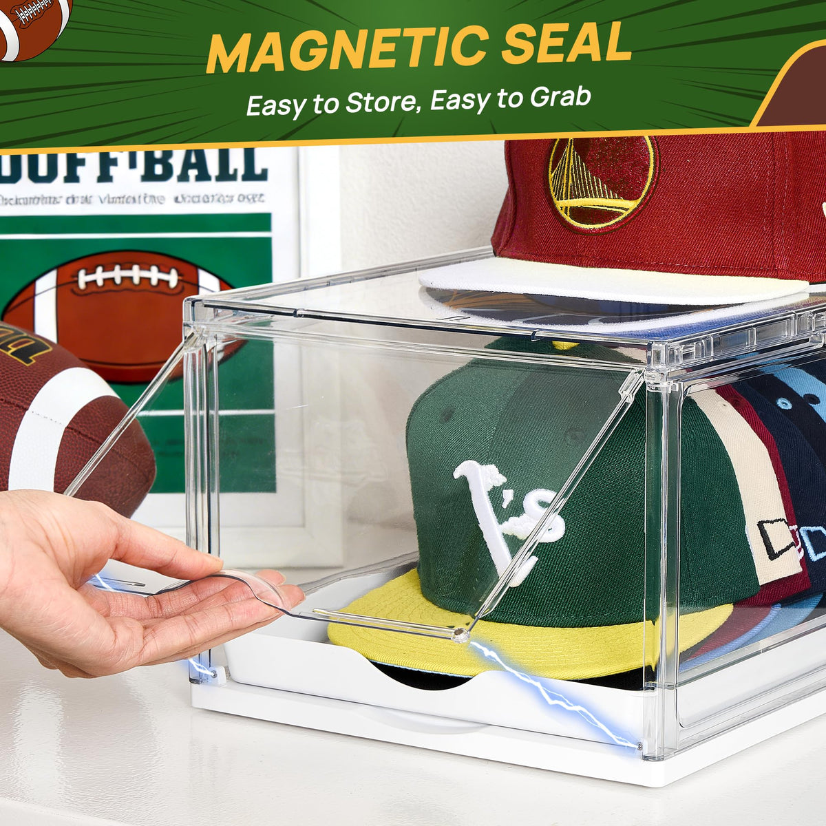 2 Pack Stackable Baseball Caps Organizer B202713