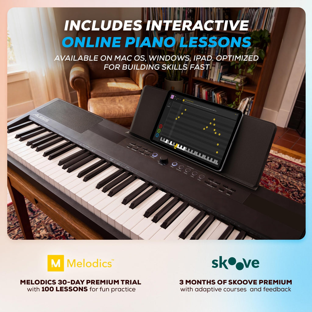 88-Key Weighted Digital Piano with Hammer Action W65508